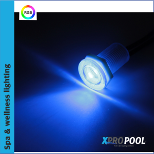 XPRO Mini lumière LED pour Hottub | Whirlpool | Spa | Jacuzzi | RGB | 23-35mm