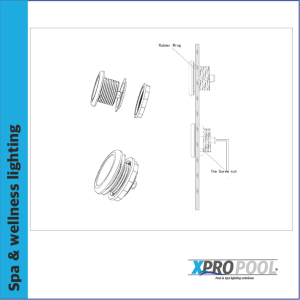 Spot LED encastré pour sauna et hammam RGB 3w IP68