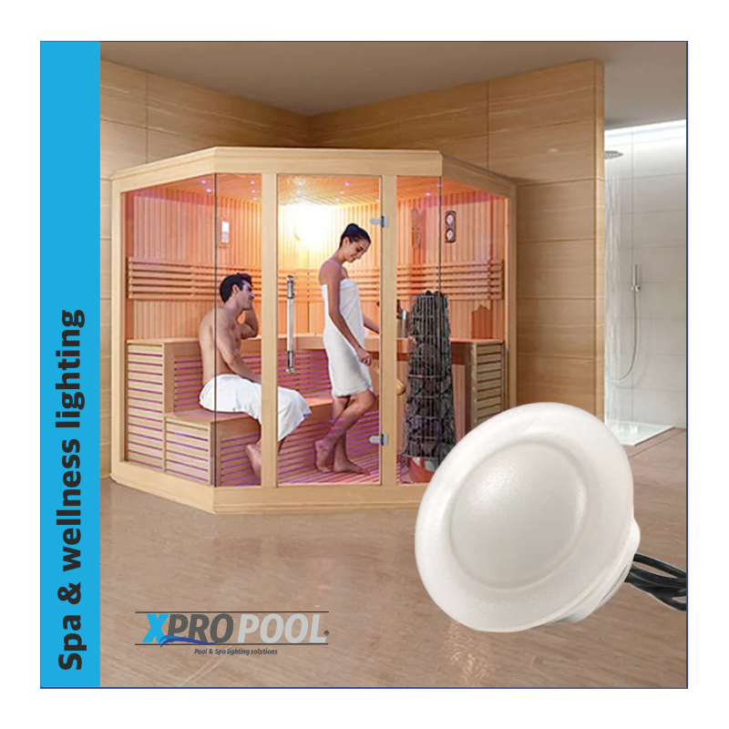 Sauna Stoomcabine Inbouw LED Spot RGB 3w IP68