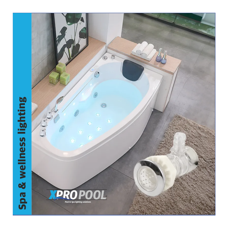 XPRO Jet jacuzzi Luces LED para Hot Tub | Bañera de hidromasaje | Spa | RGB |  21-61 mm