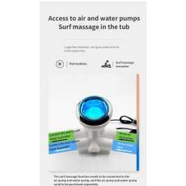 ABS pulverizador flexible 12V AC DC RGB impermeable bañera de hidromasaje jacuzzi jet luz led