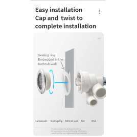 ABS pulverizador flexible 12V AC DC RGB impermeable bañera de hidromasaje jacuzzi jet luz led