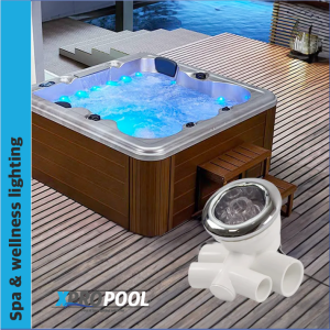 ABS pulverizador flexible 12V AC DC RGB impermeable bañera de hidromasaje jacuzzi jet luz led