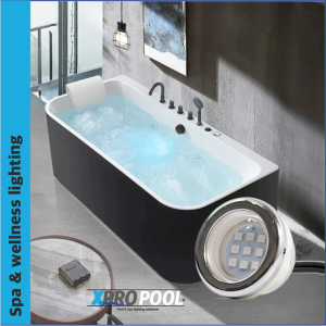 XPRO Spa Iluminación LED para Hot Tub | Bañera de hidromasaje | Spa | transparente | RGB