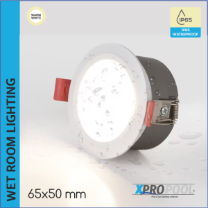 Foco empotrable estanco para espacios húmedos - Blanco cálido, IP65, 65xH50mm, 7w