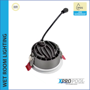 Waterdichte Inbouwspot voor Natte Ruimtes - Warm Wit, IP65, 105xH65mm,18w