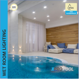 Lámpara empotrada LED impermeable IP65 12W