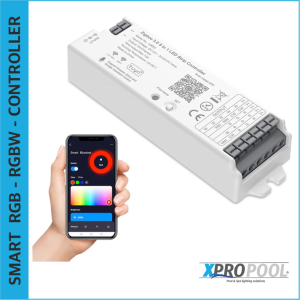 Contrôleur de bande LED Zigbee 3.0 Dc12-24v Rgb Cct Rgbw 5in1 Dimmable Compatible avec Smart Life