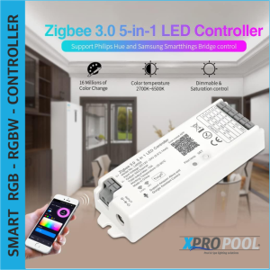 5 in 1 - 2.4GHz WiFi und Bluetooth LED Controller Steuersystem für Schwimmbadbeleuchtung RGB - RGB+W + Fernsteuerung