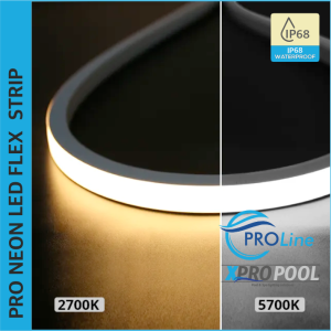PROLINE | NEON FLEX LED STRIP silicone IP68 for swimming pool 16.5X16.5 MM custom-made