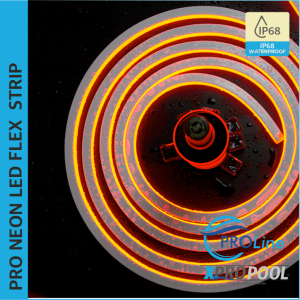 PROLINE | NEON FLEX LED STRIP silicone IP68 for swimming pool 16.5X16.5 MM custom-made
