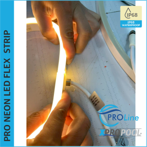 PROLINE | NEON FLEX LED STRIP siliconen IP68 voor zwembad 21X11.5 MM op maat gemaakt