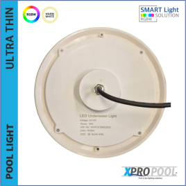 Lampe de piscine ultra-mince 10w | 160x10 MM | Blanc chaud / RGB+W