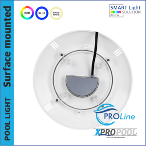 PROLINE | Surface-mounted pool light 290x34mm WARM WHITE / BLUE / RGB 25w-35w