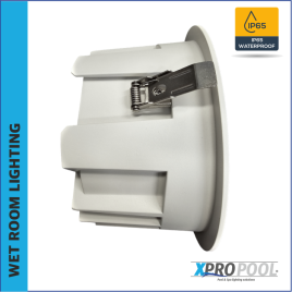 Professionele ip65 inbouwspot voor grote natte ruimte - Warm Wit, 180xH104mm, 50w