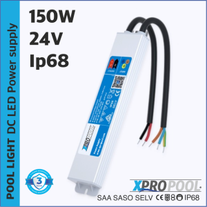 XPRO POOL | LED power supply waterproof Super Slim IP68 24v 150w