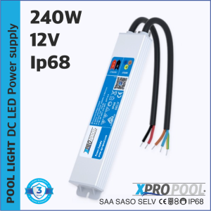 XPRO POOL | LED power supply waterproof Super Slim IP68 12v 240w