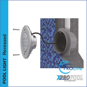 PROLINE | 190mm Edelstahl 316L Pool-Einbauleuchte | Warmweiß - RGB