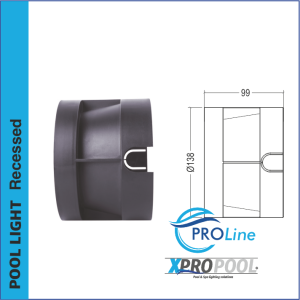 PROLINE | 150 mm RVS 316L Inbouwzwembadlamp | Wand / Vloer | Warm wit - RGB | 6W