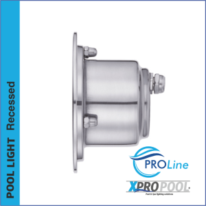 PROLINE | 100 mm RVS 316L Inbouwzwembadlamp | Wand / Vloer | Warm wit - RGB | 3W