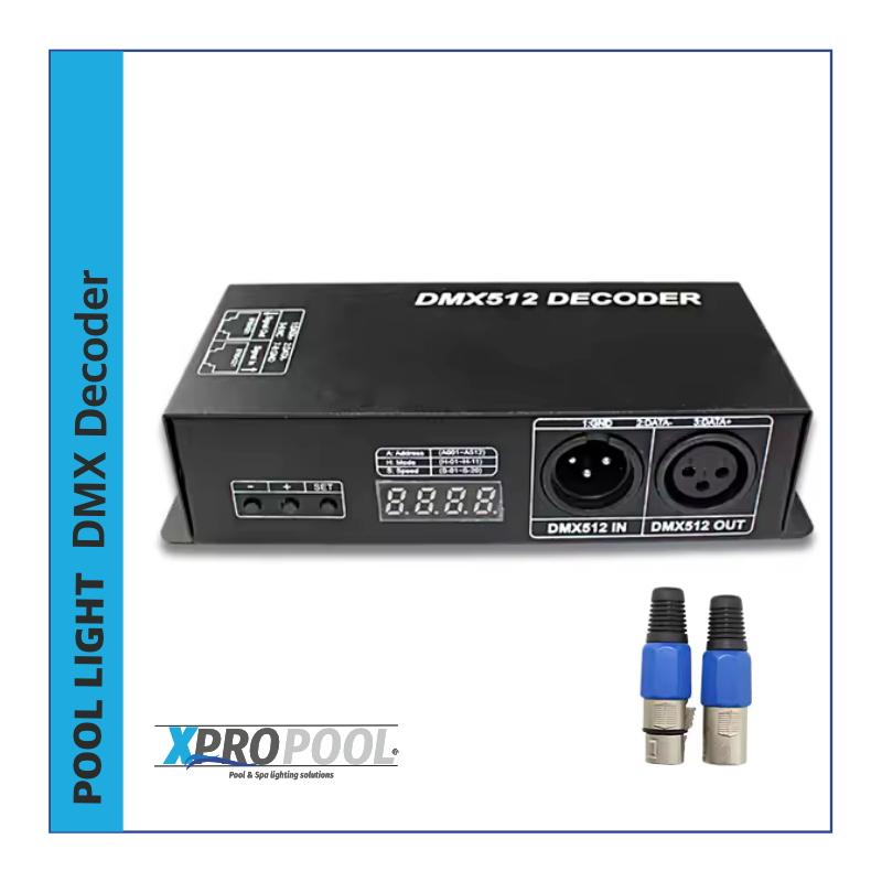 Décodeur DMX512 avec affichage numérique, 3 canaux DC5V, DC12~24V