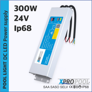 XPRO POOL | Alimentation LED étanche Super Slim IP68 24v 300w