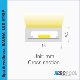 COB-LED-Streifen für die Sauna IP67 für hohe Temperaturen und feuchte Umgebungen