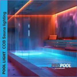 Cob LED-strips voor de sauna IP67 voor hoge temperaturen en vochtige omgevingen