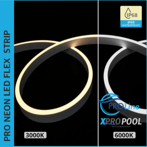 PROLINE | BANDE LED NEON FLEX silicone IP68 pour piscine 28X11.5 MM sur mesure