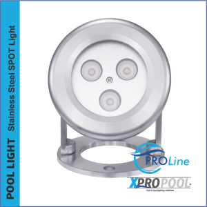 PRO LINE | Spot sous-marin de 75 mm en acier inoxydable | 6W - 9W