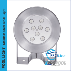 PRO LINE | Onderwater spot RVS 316L | 148 mm | 9w -18w - 25w