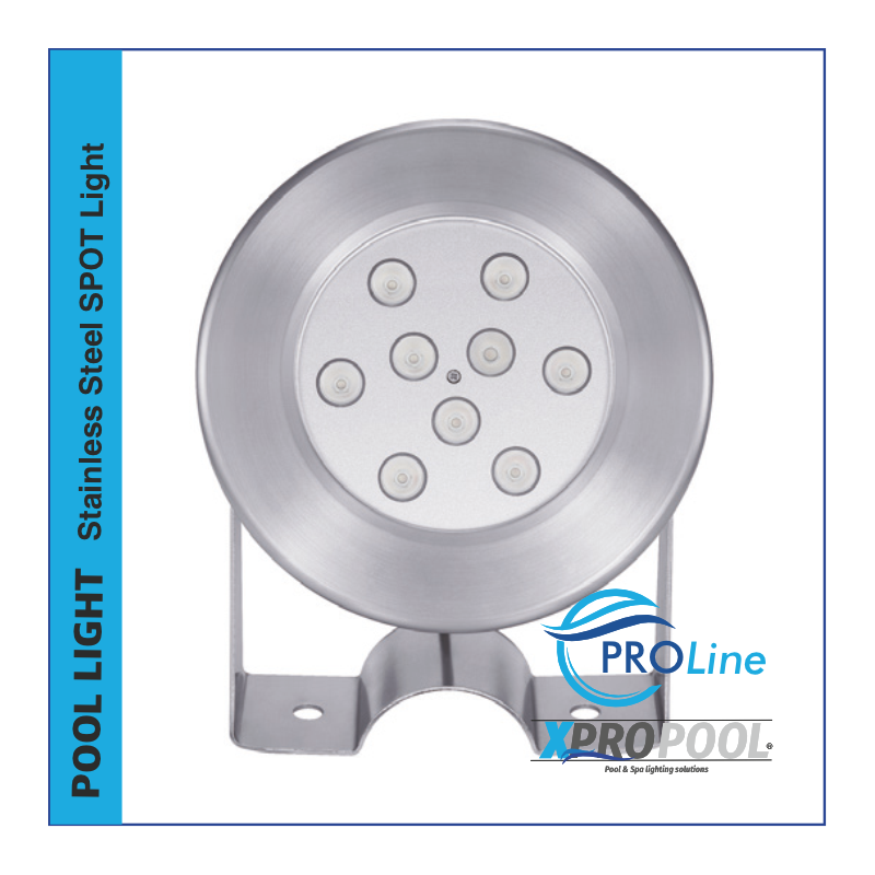 PRO LINE | Onderwater spot RVS 316L | 148 mm | 9w -18w - 25w