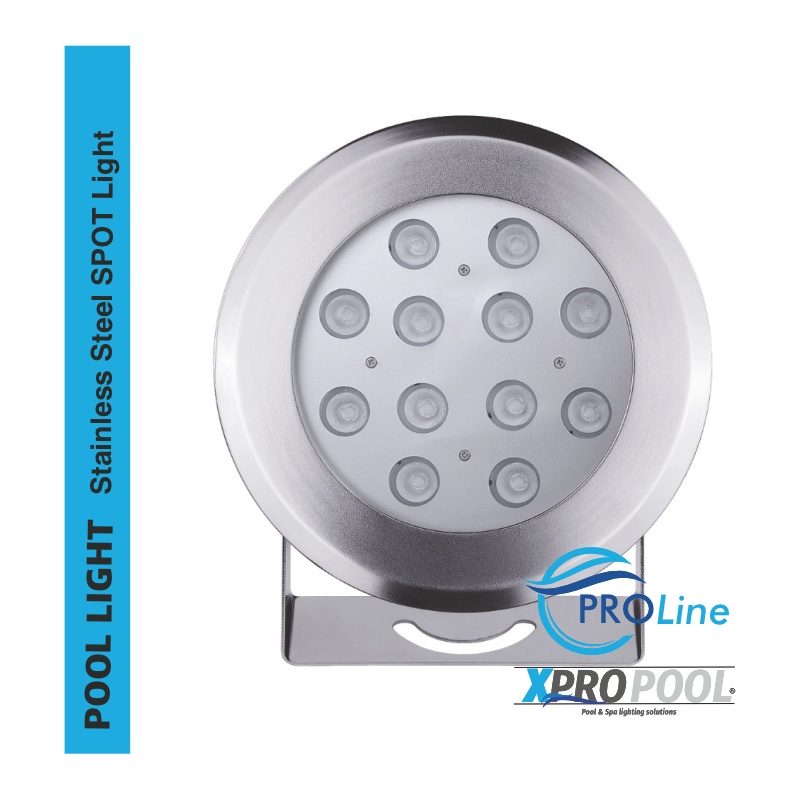 PRO LINE | Unterwasser-Spot aus Edelstahl | 180 mm | 12 W - 18 W - 25 W