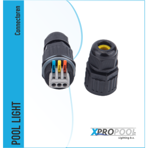 XPRO POOL | Waterproof wire connector with 3-pin quick connector IP68