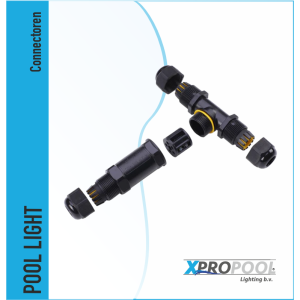 XPRO POOL | Waterproof wire connector with 5-pin T-junction 5-conductor IP 68