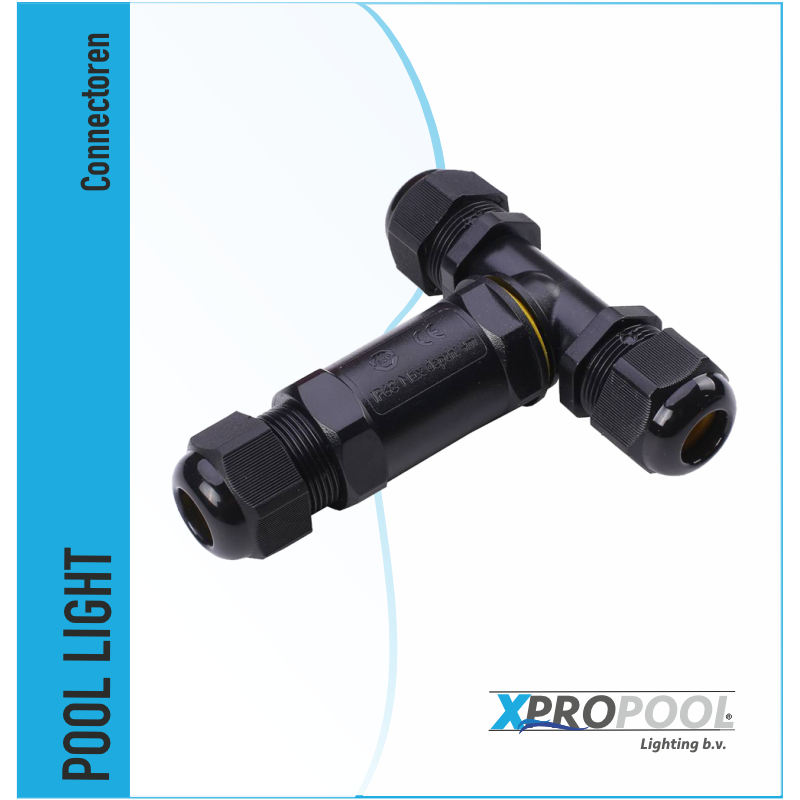 XPRO POOL | Waterproof wire connector with 5-pin T-junction 5-conductor IP 68
