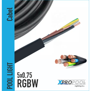 El cable de 5 núcleos se adapta perfectamente a las lámparas LED RGBW