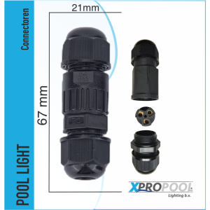 Waterproof IP68 Cable Connector 3-wire