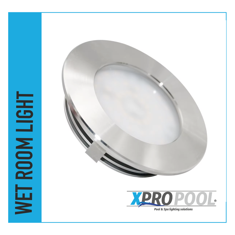 Foco empotrable para sauna acero inoxidable 6W D90x19MM IP67