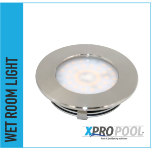 Foco empotrable para sauna acero inoxidable 6W D90x19MM IP67