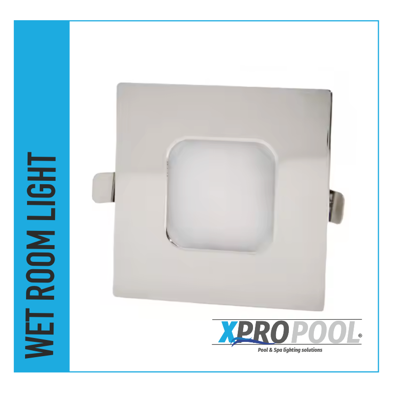 Foco empotrable para sauna acero inoxidable 6W D80x21MM IP67