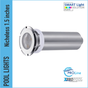 Nicheless zwembadlamp 18-27 Watt | RVS | Wit - Kleur LED voor Zwembad en Hot Tub Spa