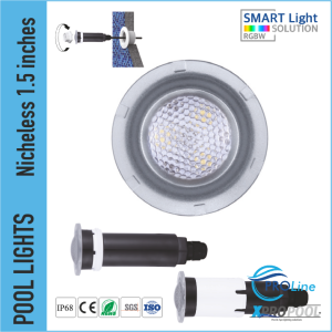 Nicheless zwembadlamp 12-18 Watt | Wit - Kleur LED voor Zwembad en Hot Tub Spa