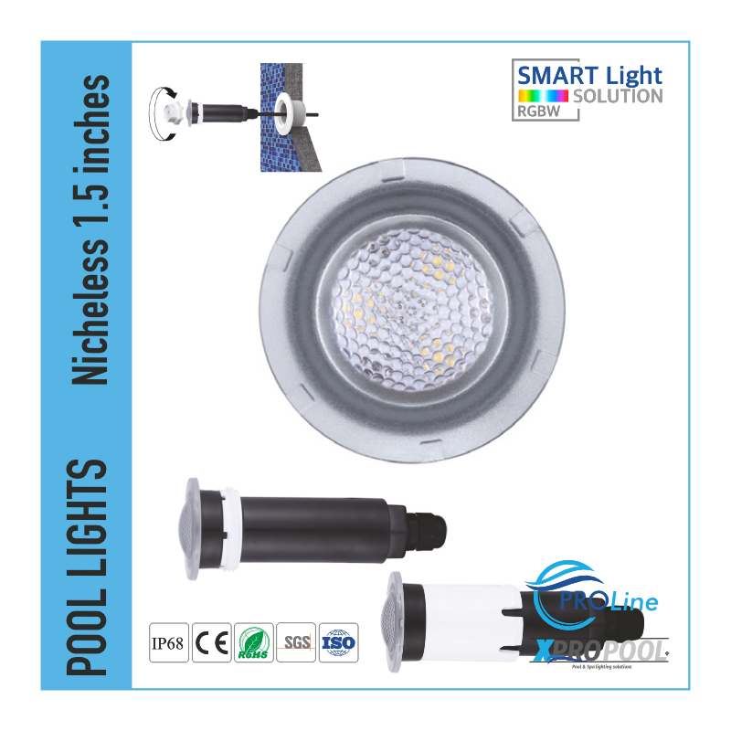 Nicheless zwembadlamp 12-18 Watt | Wit - Kleur LED voor Zwembad en Hot Tub Spa Nicheless zwembadlamp 12-18 Watt | Wit - Kleur LED voor Zwembad en Hot Tub Spa