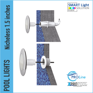 PROLINE | Nicheloos Ultradunne Zwembadlamp 220x14x88 mm ABS | 1.5 inch