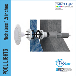 PROLINE | Ultrathin Pool Lampe 220x14x88 mm ABS | 1,5 Zoll