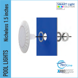 PROLINE | Ultrathin Pool Lampe 220x14x88 mm ABS | 1,5 Zoll