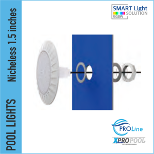 PROLINE | Ultrathin Pool Lampe 220x14x88 mm ABS | 1,5 Zoll