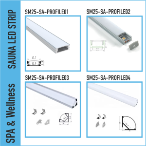PRO LED Strips Sauna IP68 voor hoge temperatuur & en vochtige omgevingen UL certificate
