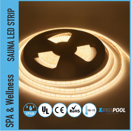 PRO LED Strips Sauna IP68 für hohe Temperaturen & und feuchte Umgebungen UL Zertifikat